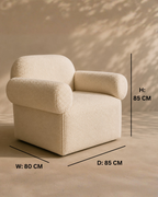 Plush Bouclé Armchair