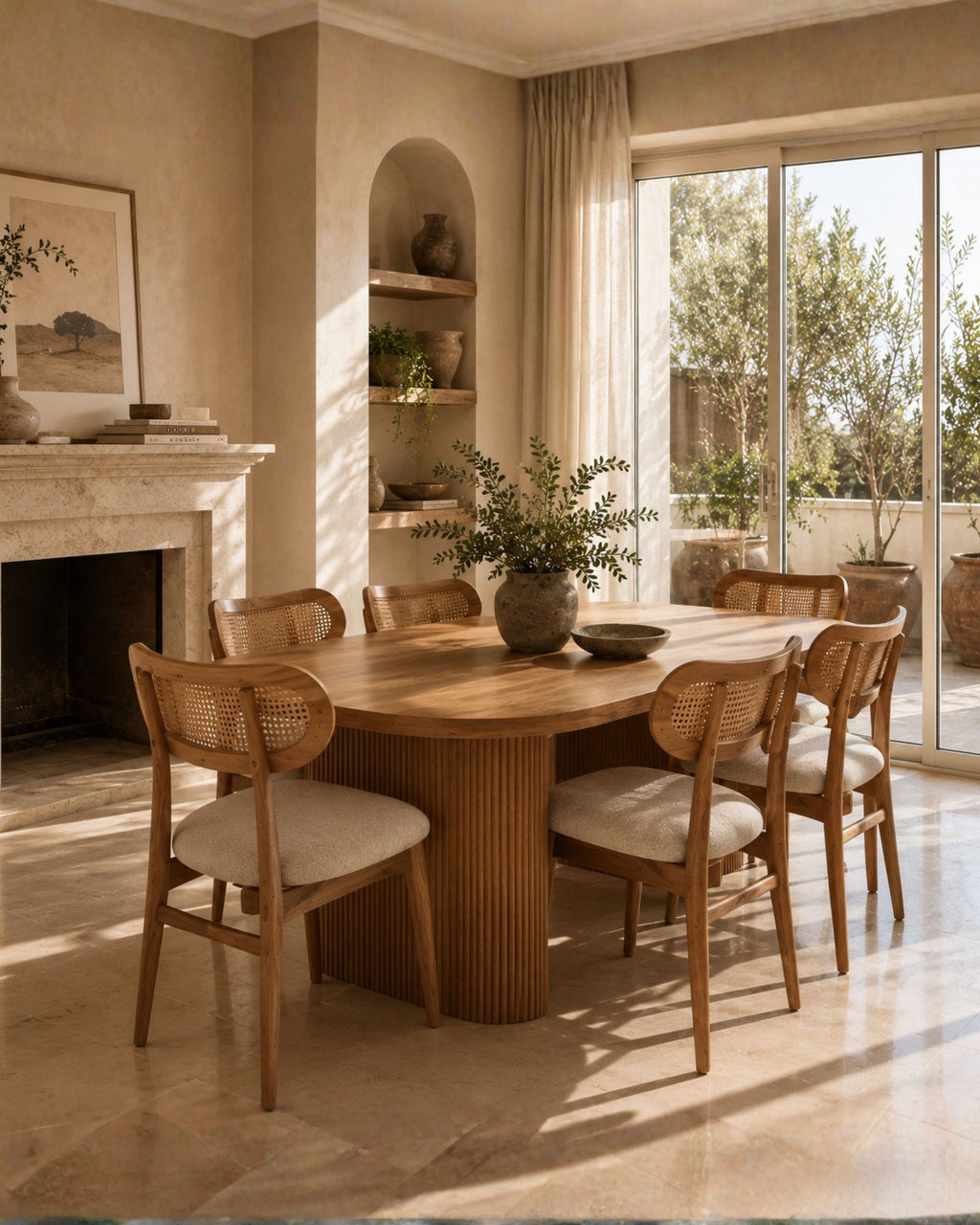 Nova Fluted Dining Table