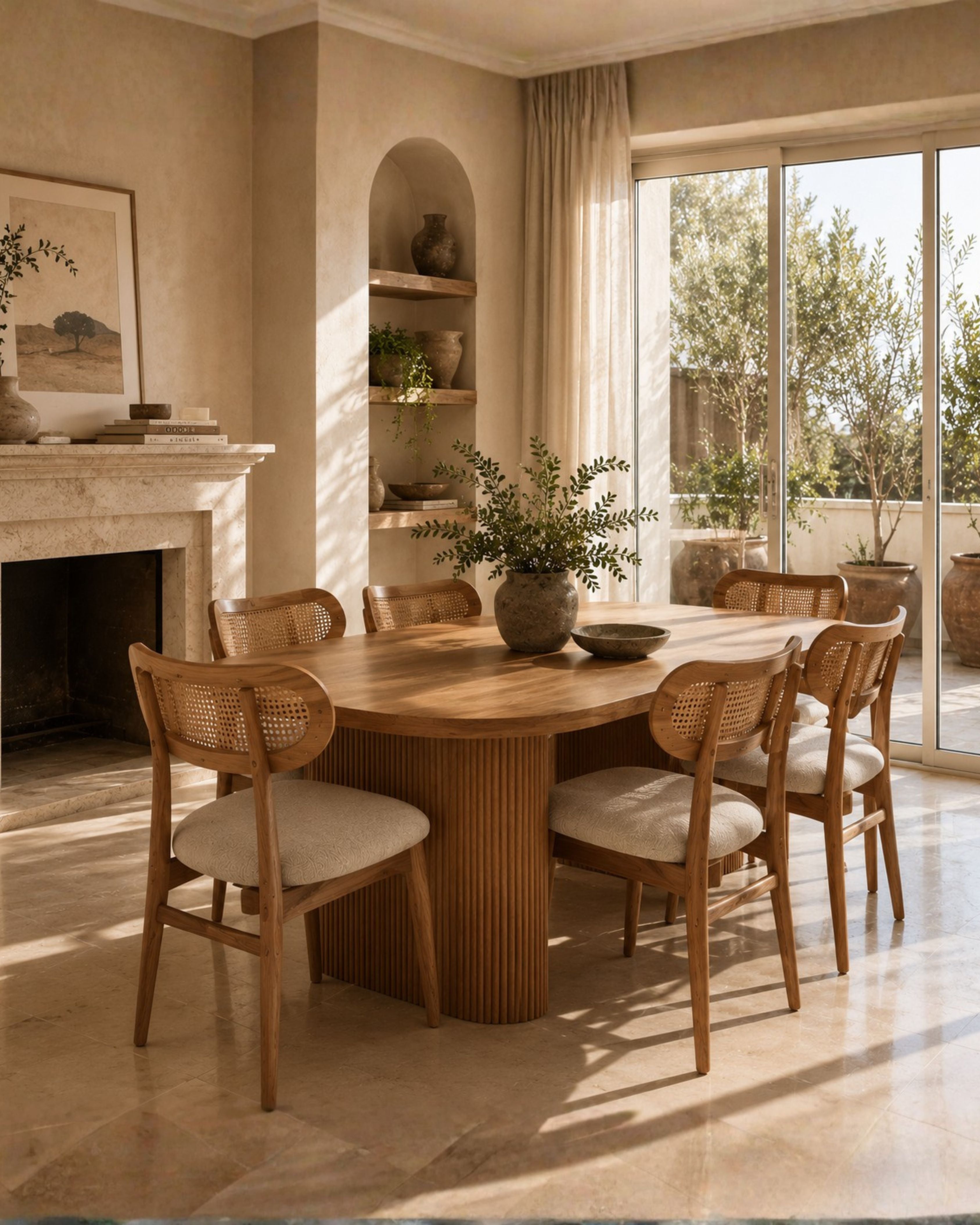 Nova Fluted Dining Table