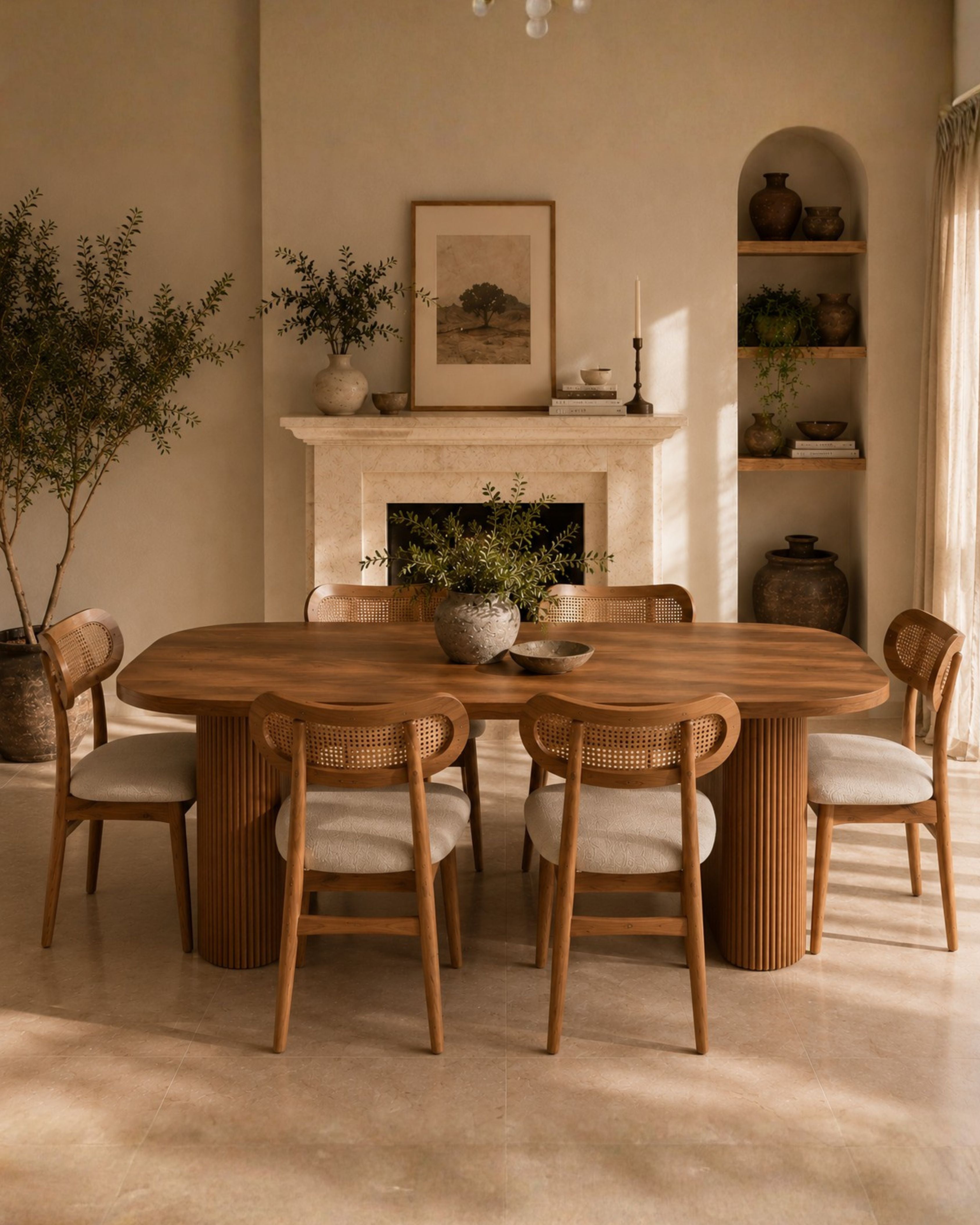Nova Fluted Dining Table