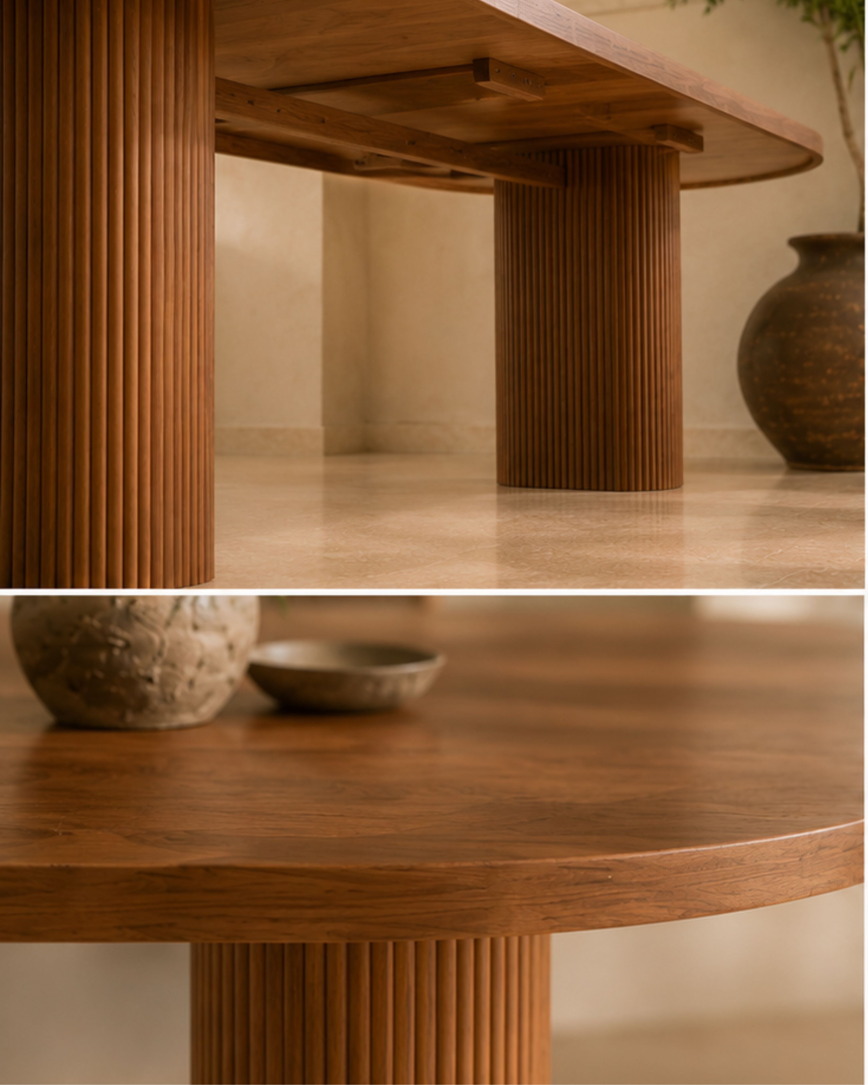 Nova Fluted Dining Table