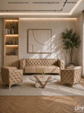 Camel Chesterfield Lounge Set