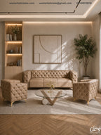 Camel Chesterfield Lounge Set