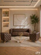 Camel Chesterfield Lounge Set