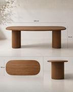 Nova Fluted Dining Table