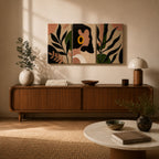 Linea TV Console - Red Beech Wood