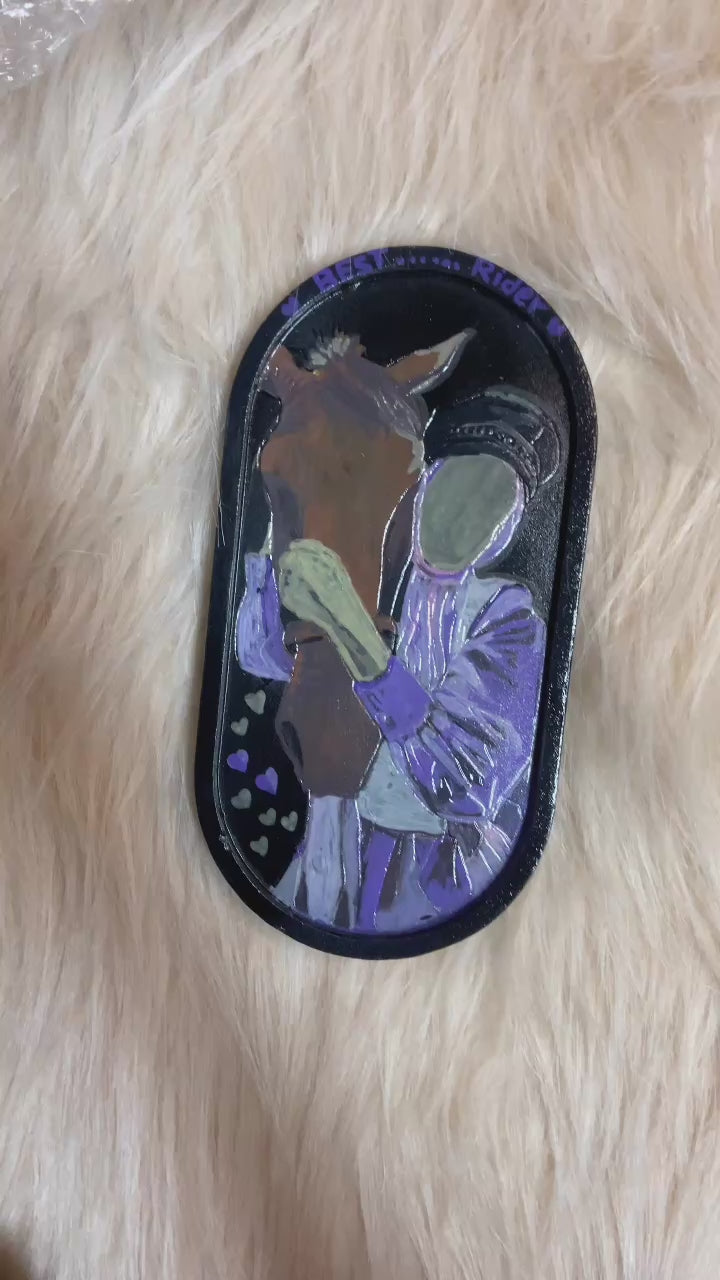 Faceless portrait Oval Tray