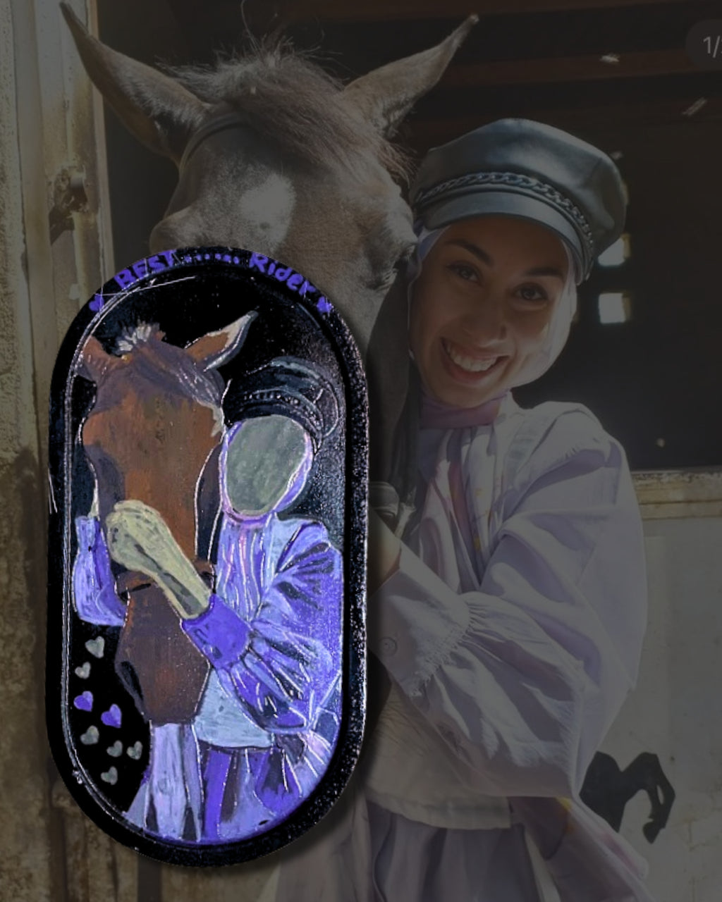 Faceless portrait Oval Tray