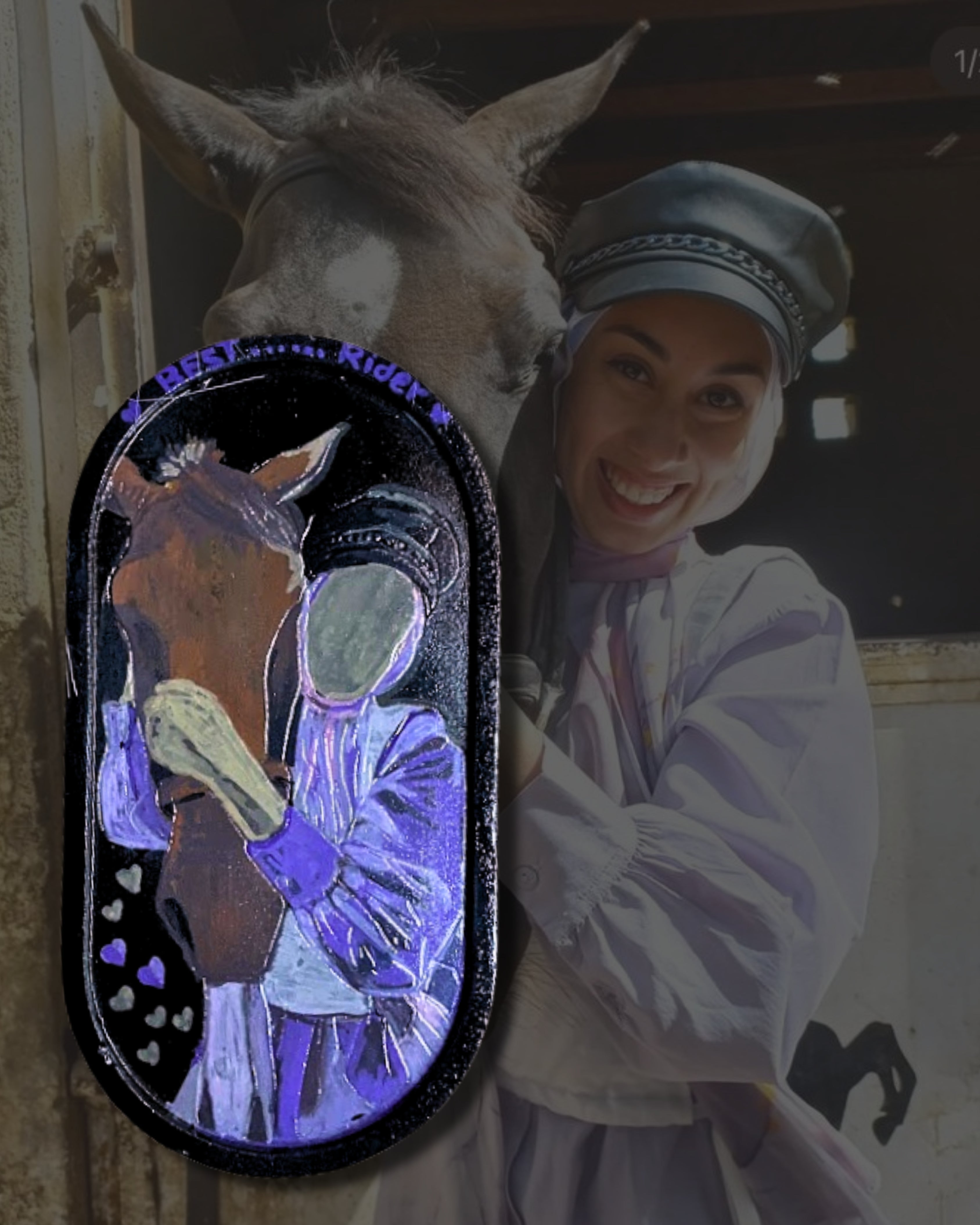 Faceless portrait Oval Tray